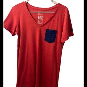 Patriot Nike Red Fitted Short Sleeve Tee